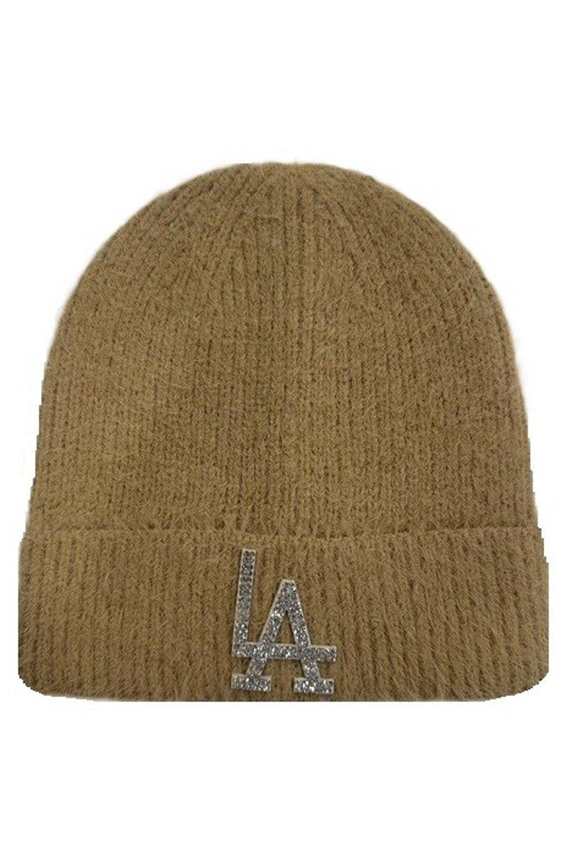 LA Beanie glitter LA in khaki