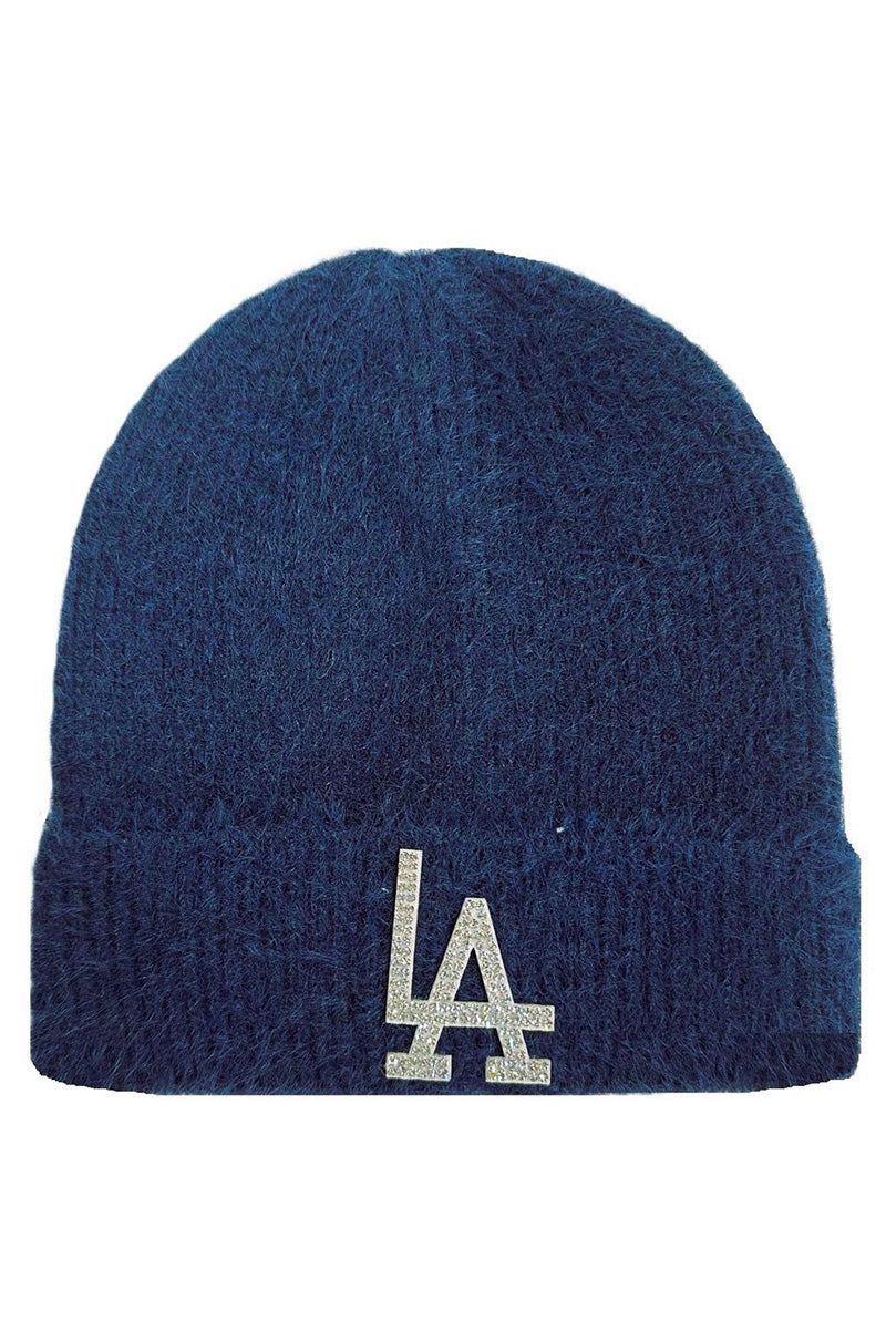 LA Beanie glitter LA in navy