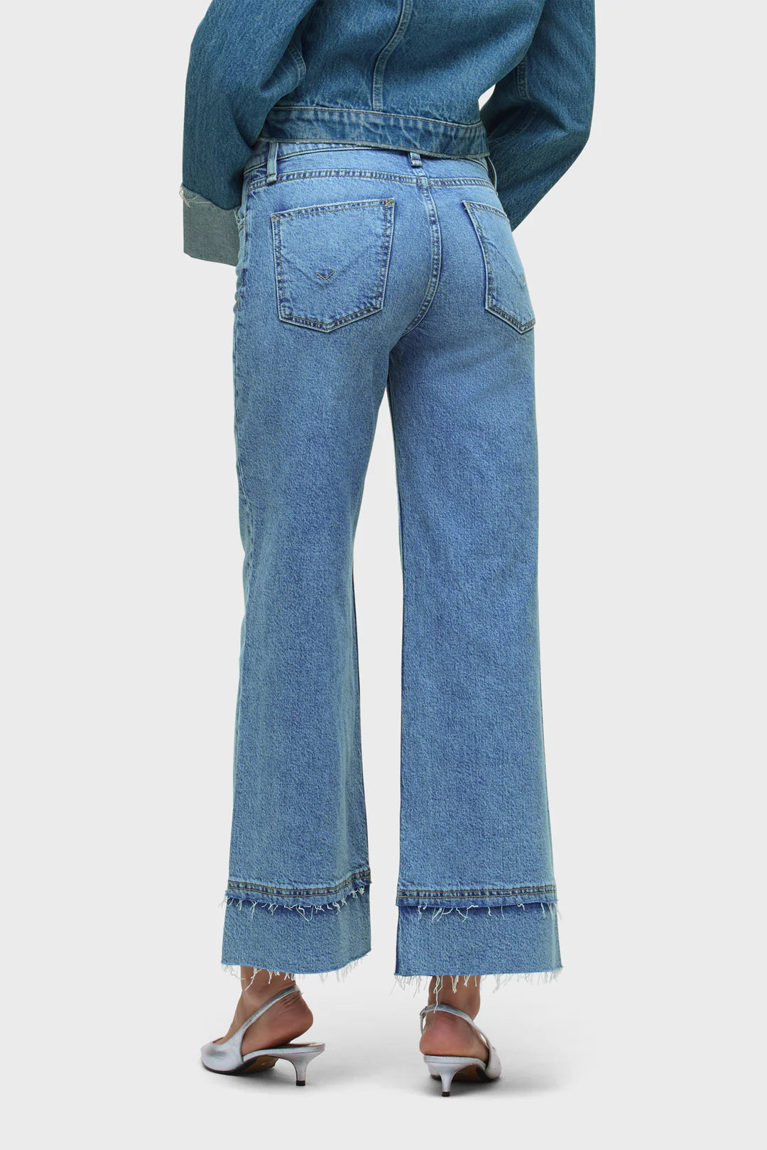 ROSIE HIGH RISE WIDE LEG ANKLE IN EXPRESS BACK VIEW