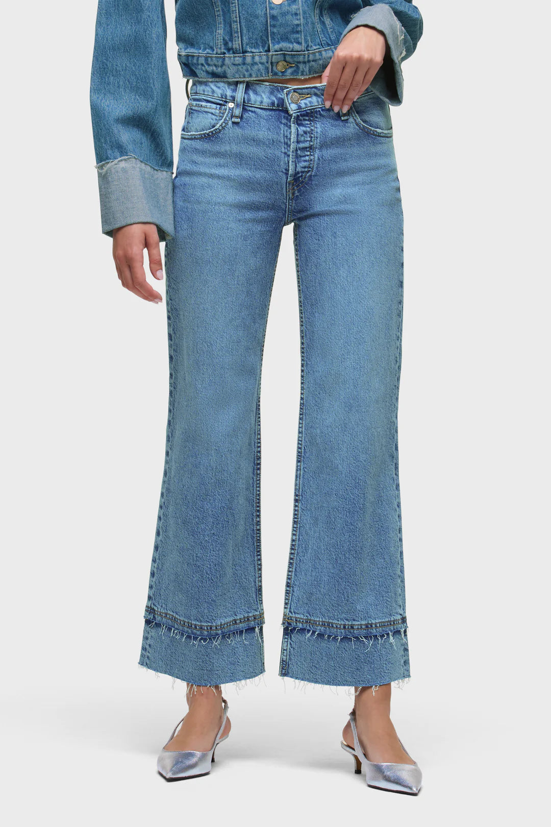 ROSIE HIGH RISE WIDE LEG ANKLE IN EXPRESS FRONT VIEW