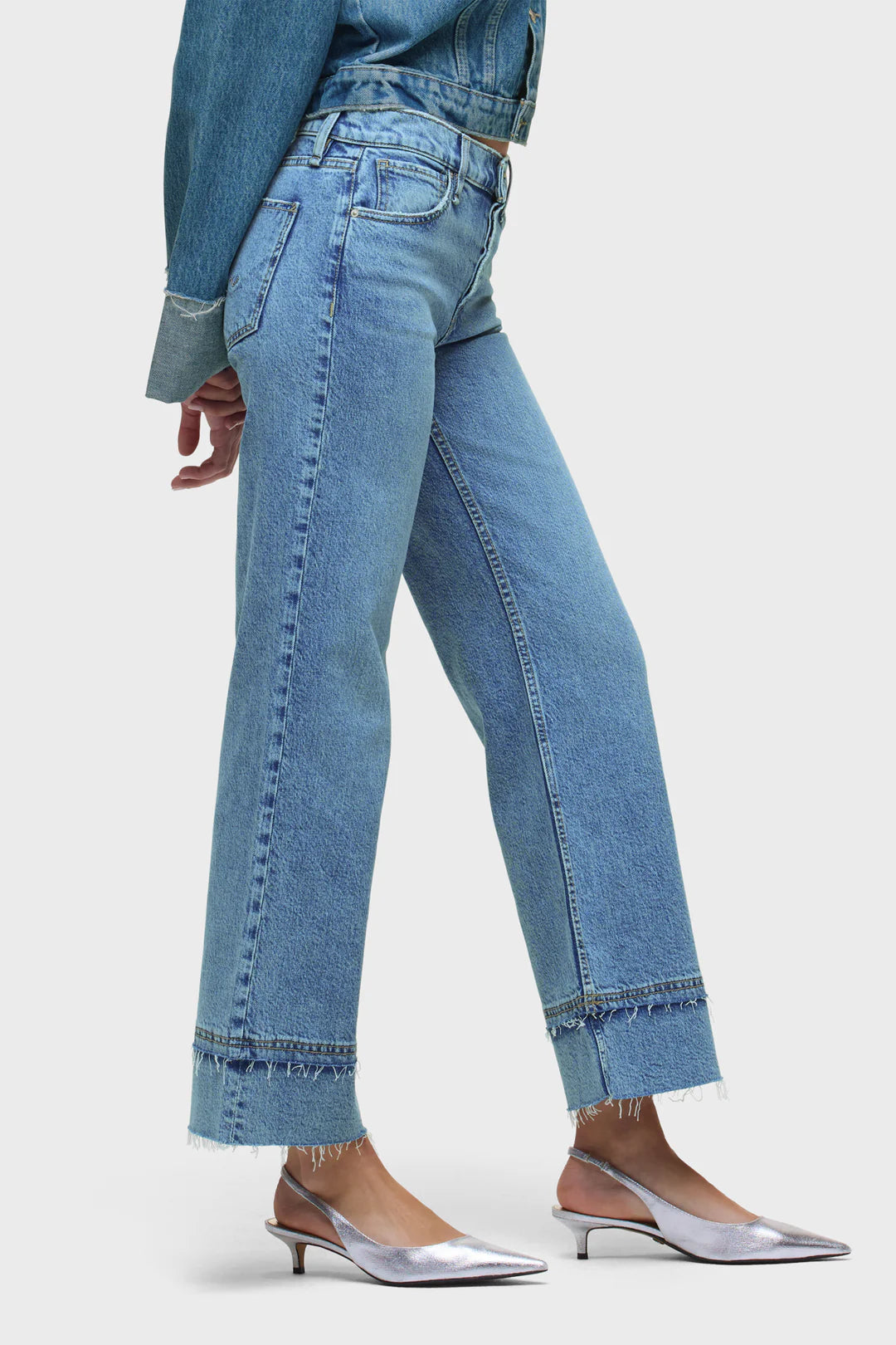 ROSIE HIGH RISE WIDE LEG ANKLE IN EXPRESS SIDE VIEW