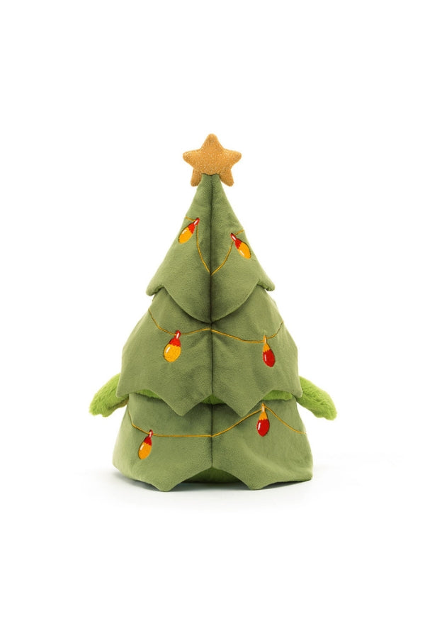 CHRISTMAS TREE RICKY RAIN FROG IN GREEN BACK VIEW