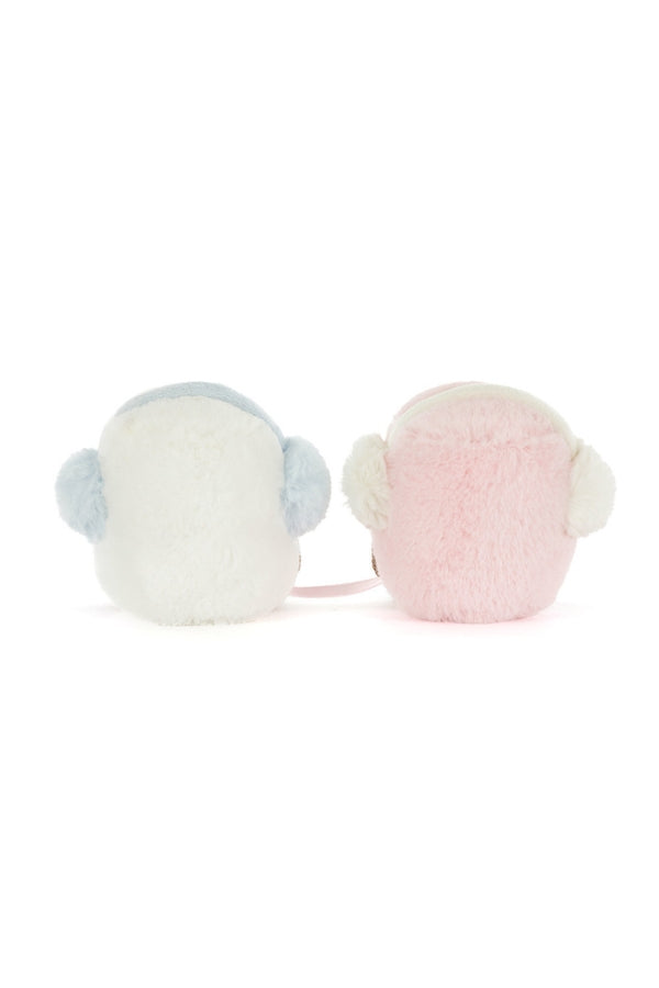 AMUSEABLES TOASTIE MARSHMALLOW IN PINK AND WHITE BACK VIEW