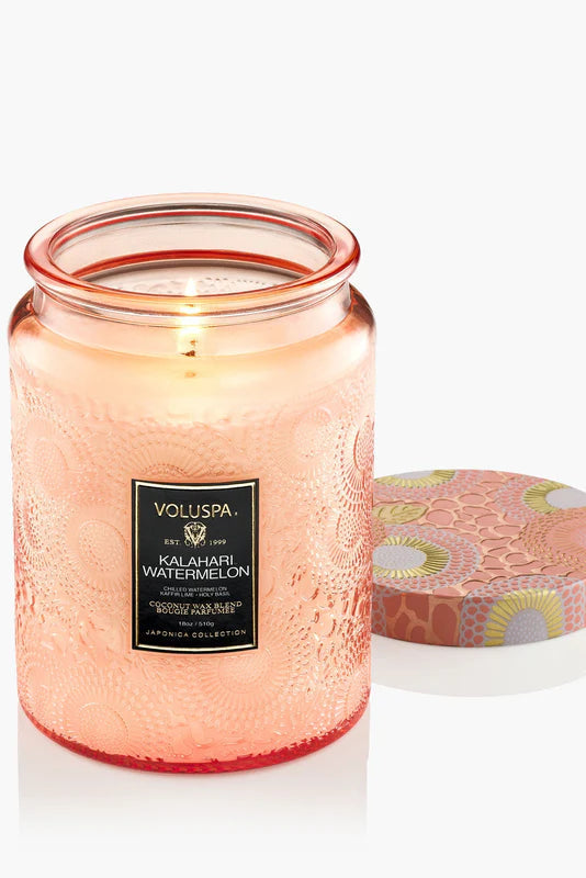 Large jar candle 18oz in Kalahari watermelon