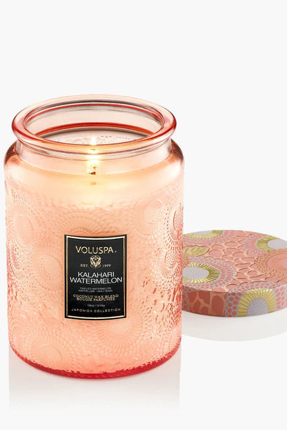 Large jar candle 18oz in Kalahari watermelon