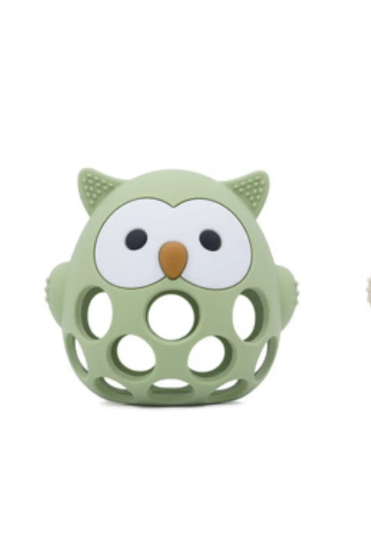 3D Owl teether in lint