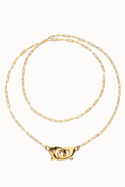 SER INSEPARABLE NECKLACE IN GOLD LAYERED VIEW