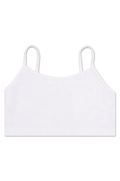 BRALETTE IN WHITE FRONT VIEW