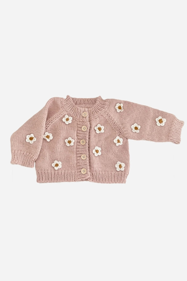 FLOWER SWEATER IN PINK