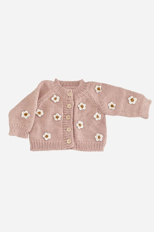 FLOWER SWEATER IN PINK