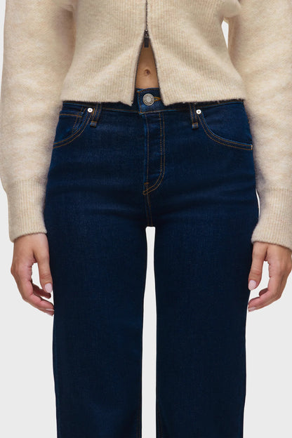 ROSIE HIGH RISE WIDE LEG IN RECHARGE FRONT VIEW CLOSEUP