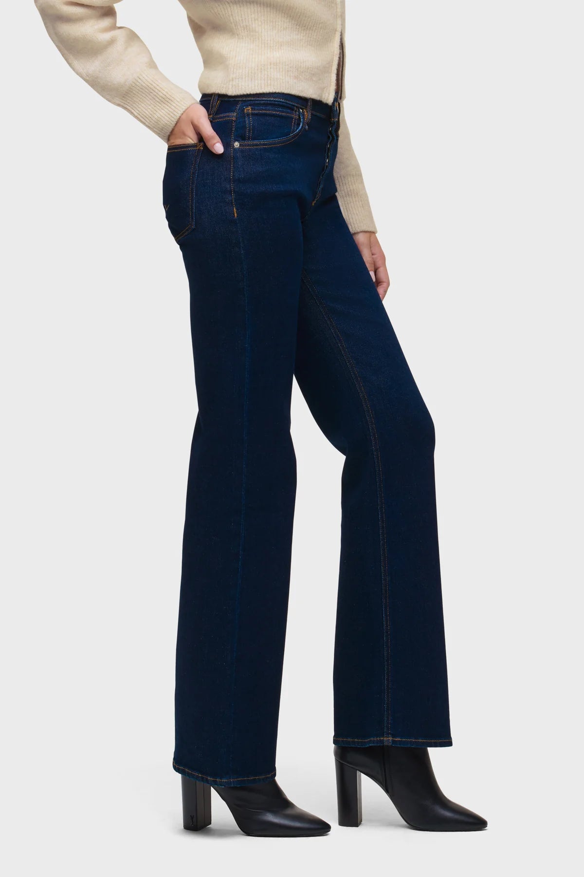 ROSIE HIGH RISE WIDE LEG IN RECHARGE SIDE VIEW