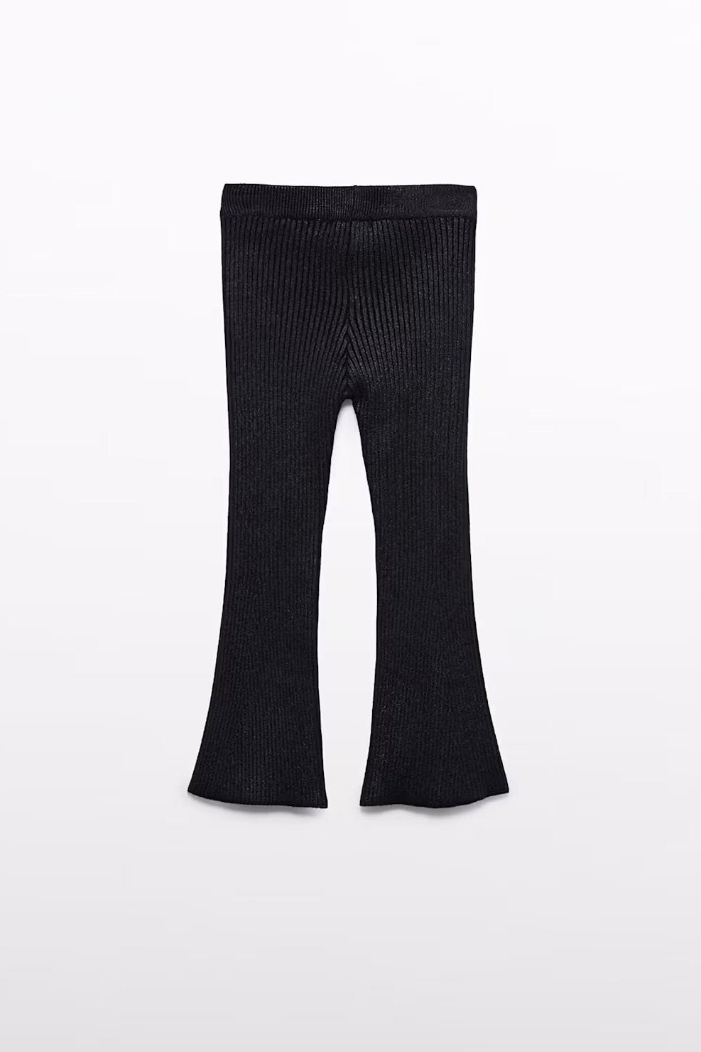 TRICOT LEGGINGS IN BLACK BACK VIEW