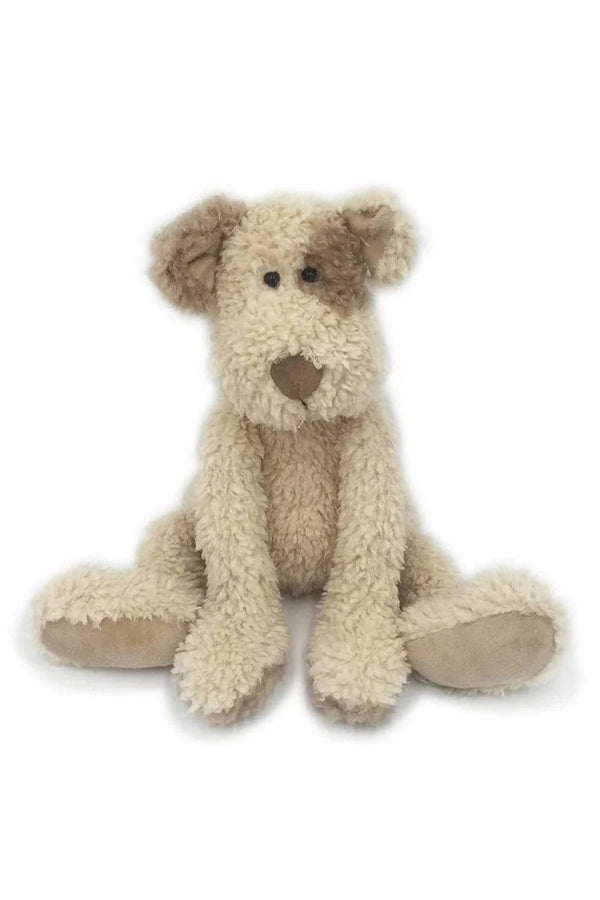 Plush Bogart Shaggy Puppy on a white background