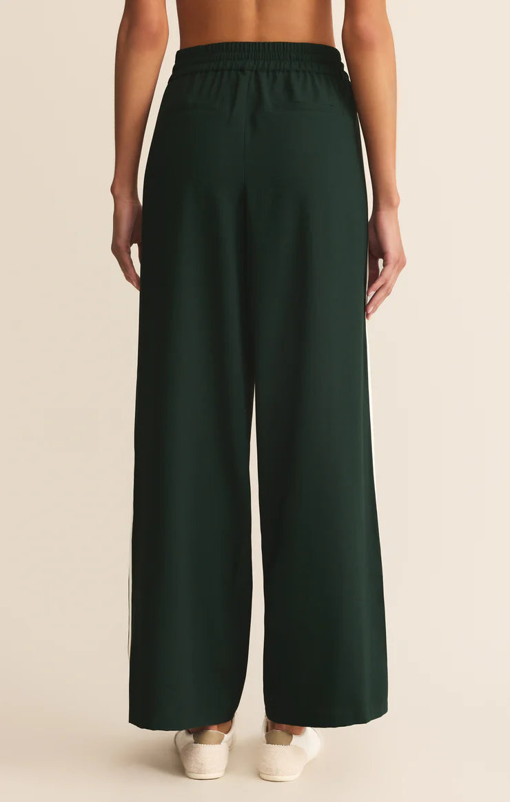 SAUNDER TRACK PANT IN GARLAND GREEN BACK VIEW