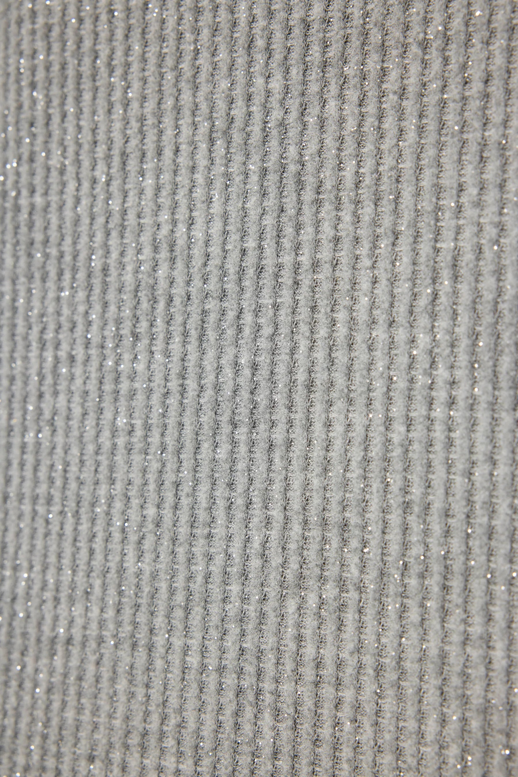 FIRESIDE SPARKLE PJ SET IN HEATHER CHARCOAL DETAIL VIEW