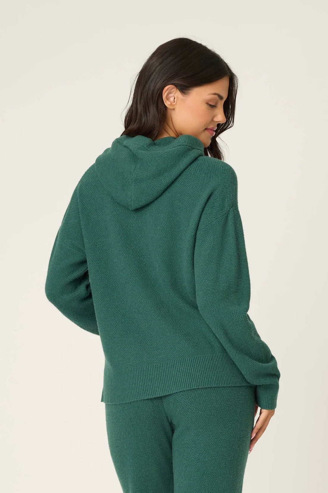 SWEATER WEATHER HOODIE IN DARK FOREST BACK VIEW