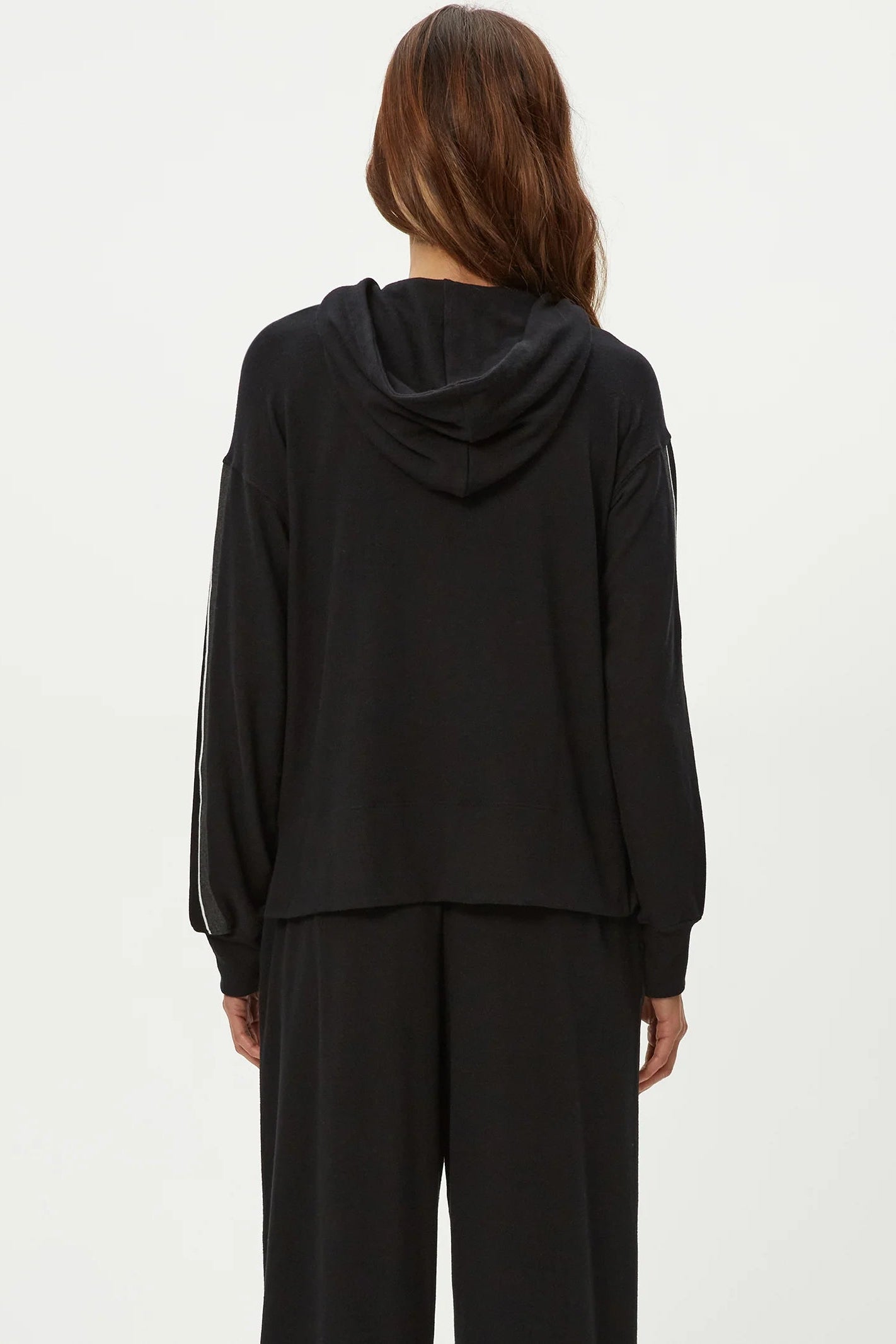 TARYN HOODIE IN BLACK BACK VIEW