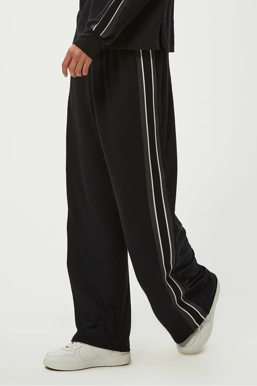 JUDY TRACK PANT IN BLACK SIDE VIEW