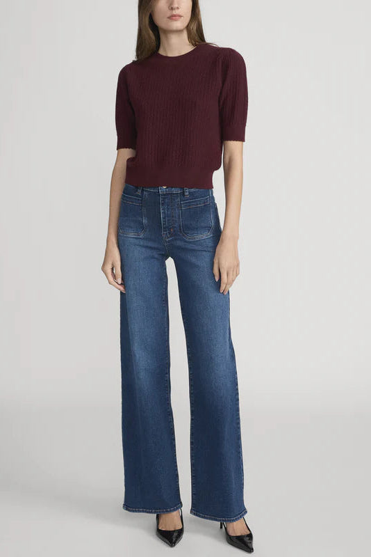 LE SLIM PALAZZO MODERNIST POCKET IN SAVIOR FRONT VIEW