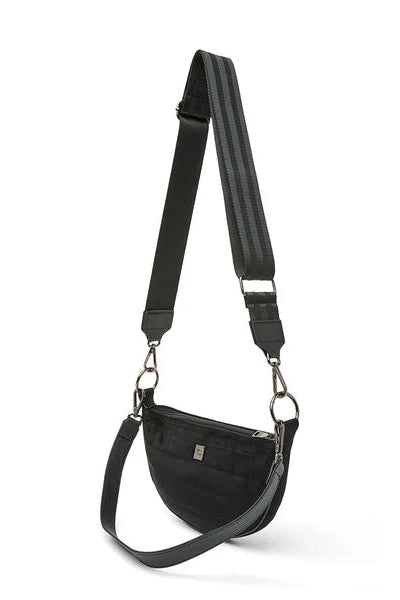 SUPERSTAR w/ STUDS IN BLACK LUXE SUEDE BACK VIEW