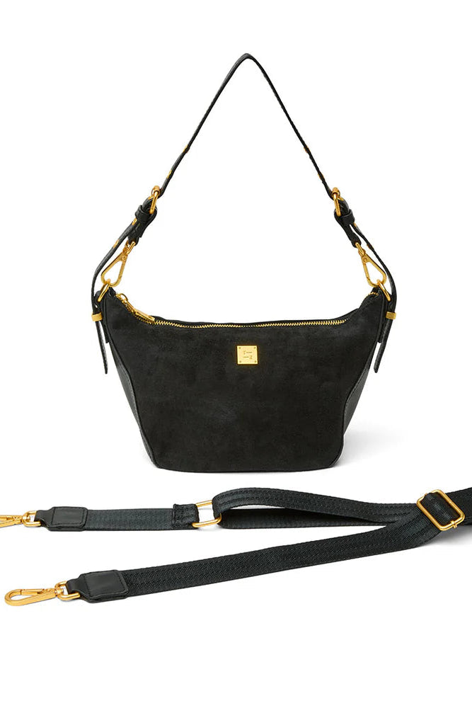 MOONBEAM BAG IN BLACK FRONT VIEW