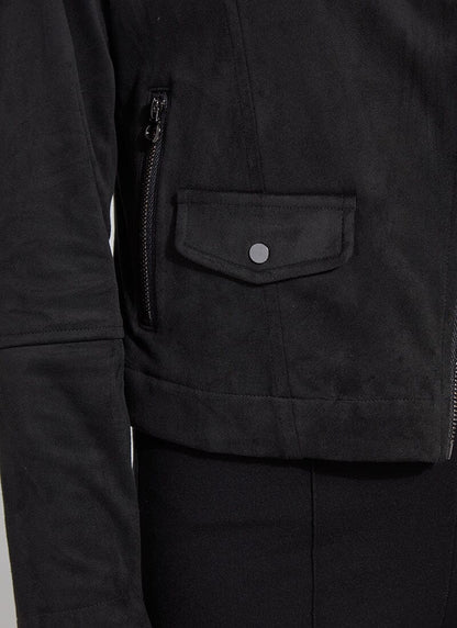 AMELIA MOTO VEGAN SUEDE JACKET