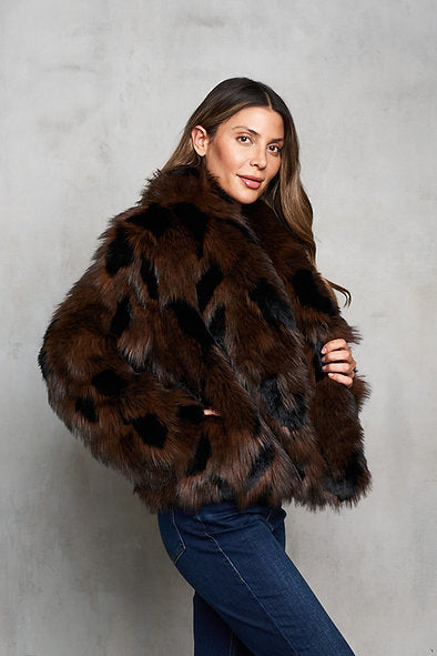 FUR JACKET IN MINK SIDE VIEW