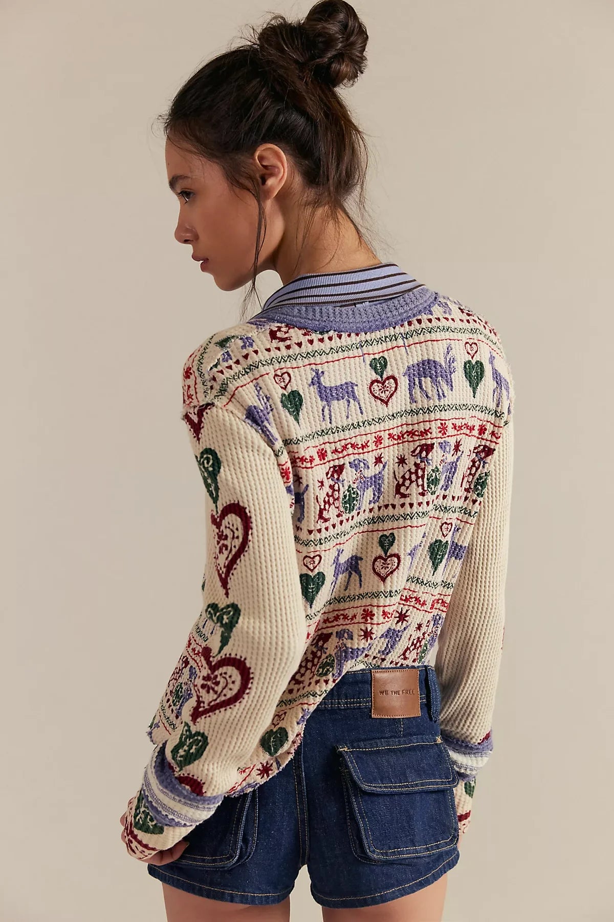 BLISSFUL LAYERING TEE IN SNOWDROP BACK VIEW