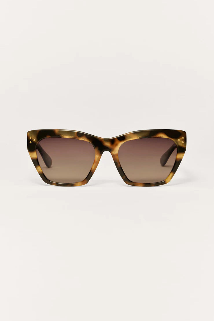 PARK AVE SUNGLASSES IN BROWN TORTOISE/ GREY FRONT VIEW