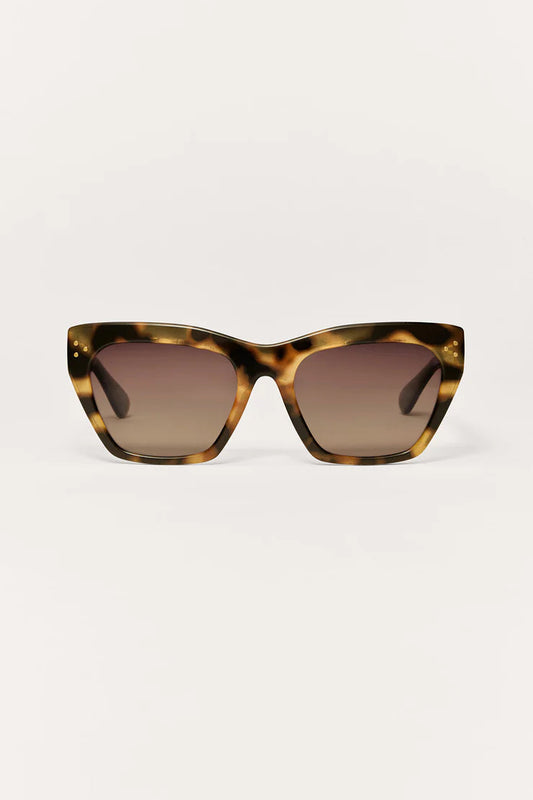 PARK AVE SUNGLASSES IN BROWN TORTOISE/ GREY FRONT VIEW
