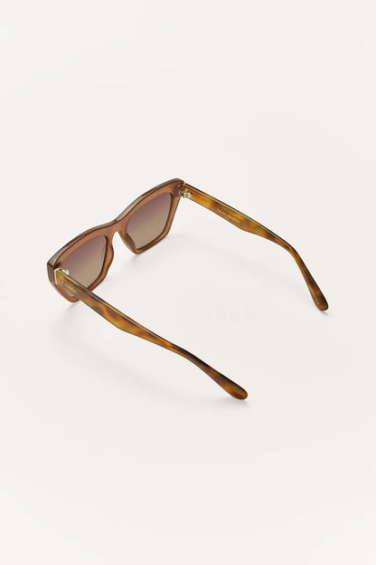 PARK AVE SUNGLASSES IN TAUPE TORTOISE/GRADIENT BACK VIEW