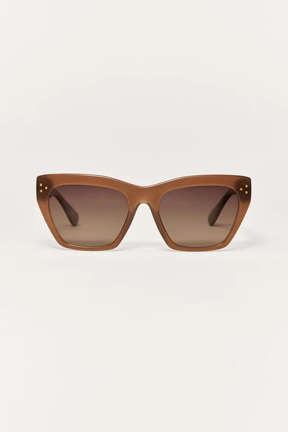 PARK AVE SUNGLASSES IN TAUPE TORTOISE/GRADIENT FRONT VIEW