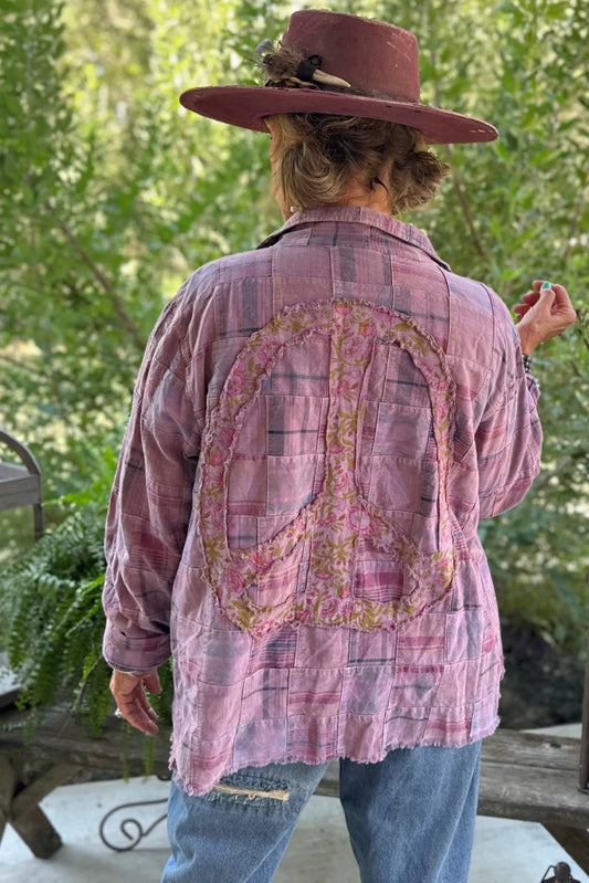 PLUM DELIGHT JACKET IN PLUM BACK VIEW