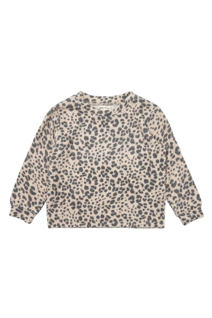 AVA HACCI TOP IN SAND FRONT VIEW