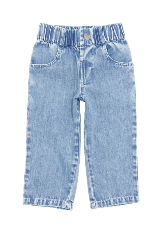 HYLAND DENIM PANT IN WASHED INDIGO FRONT VIEW