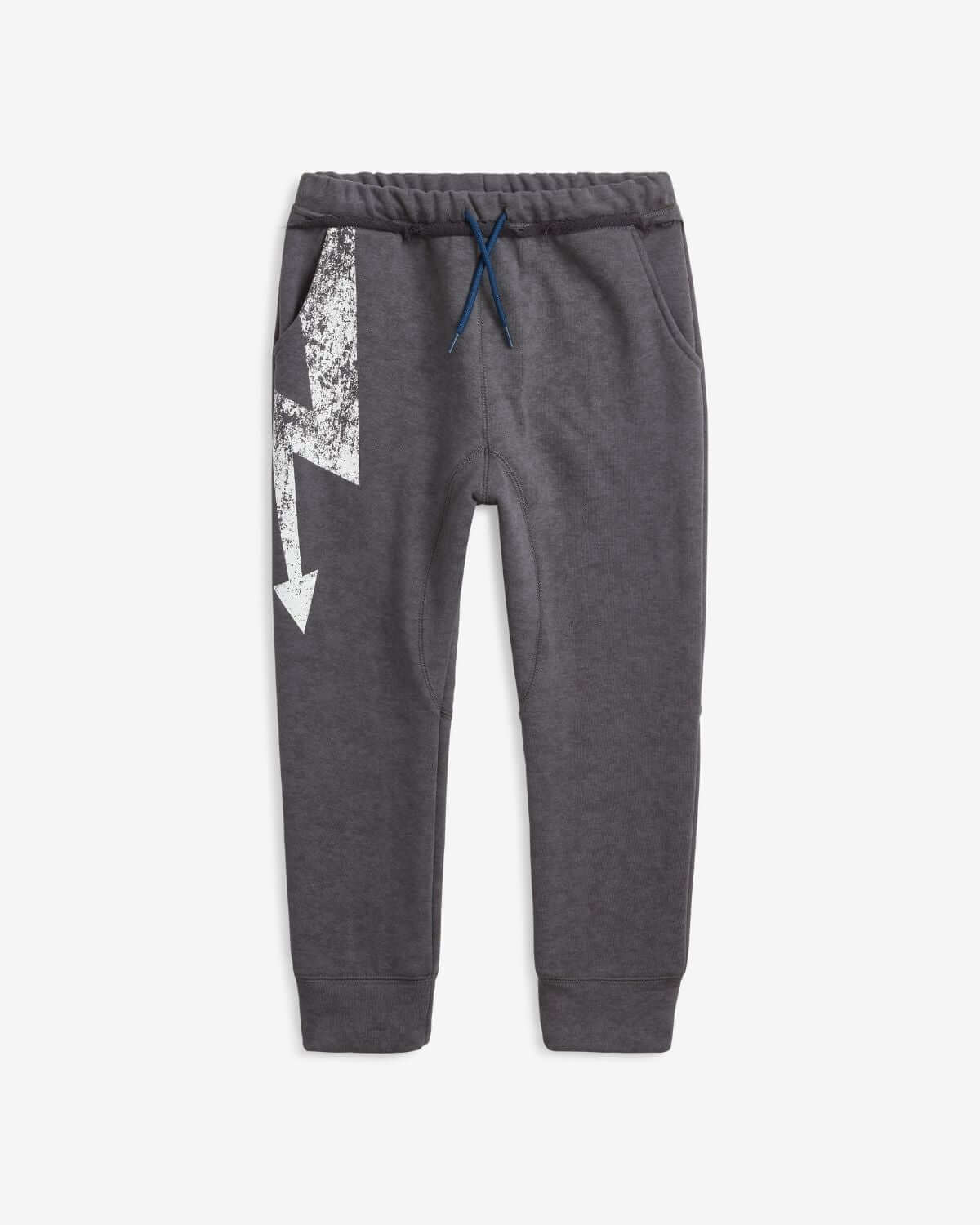 SIDEWALK SWEATS IN WASHED GREY FRONT VIEW