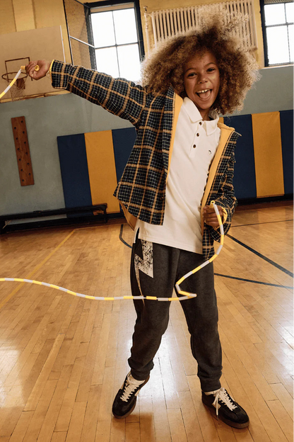 SIDEWALK SWEATS IN WASHED GREY FRONT VIEW