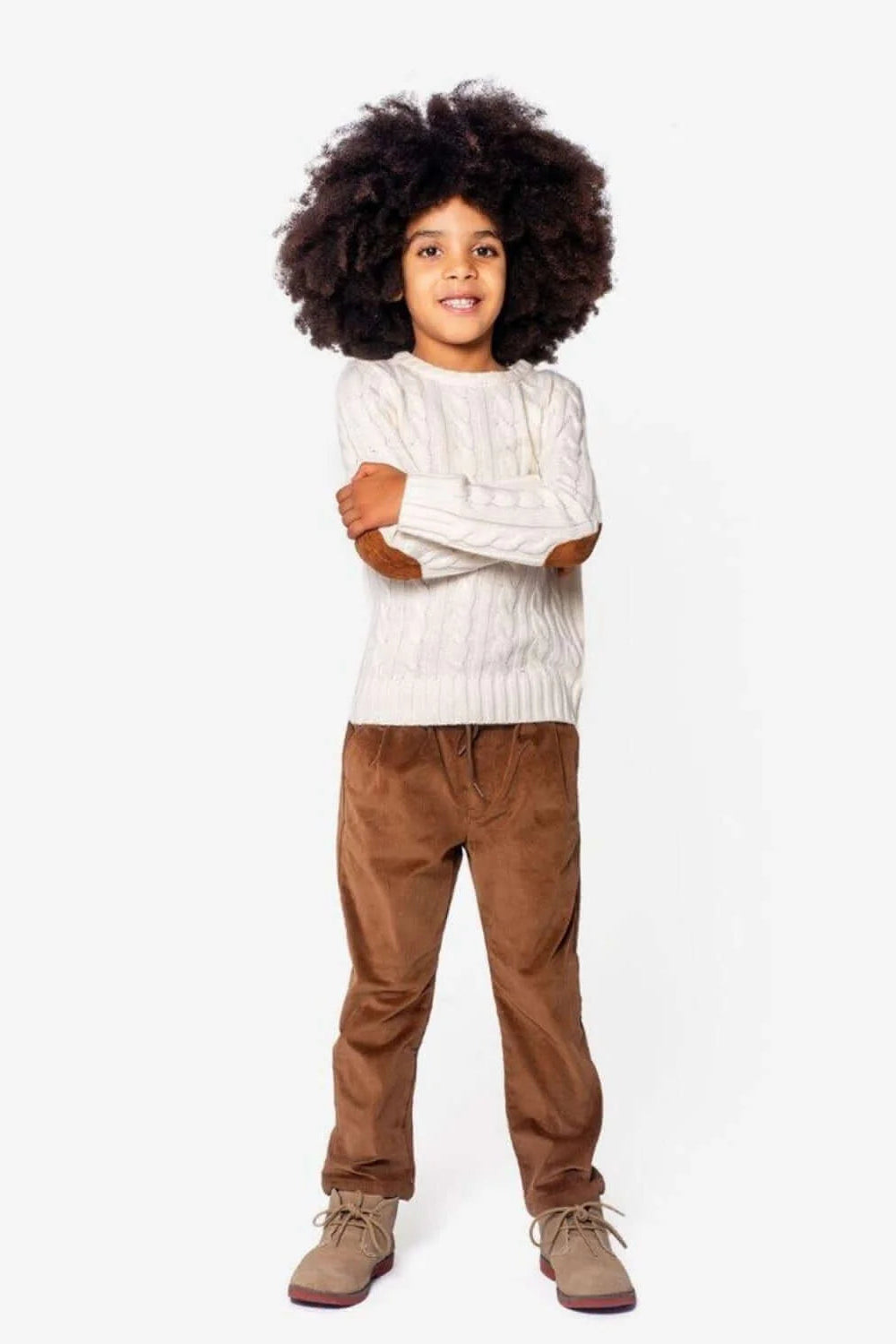 CLUB PANT IN BRITISH KHAKI FRONT VIEW