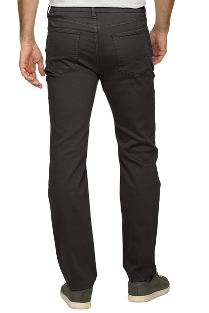 LOUISVILLE GARMENT DYE PANT IN CHARCOAL BACK VIEW