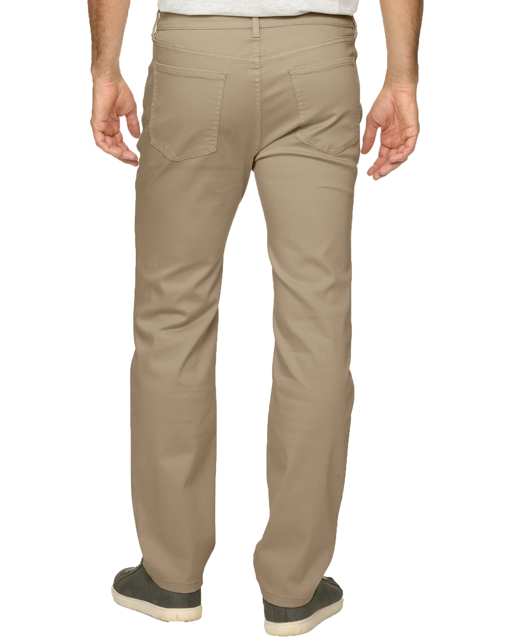 LOUISVILLE GARMENT DYE PANT IN KHAKI BACK VIEW