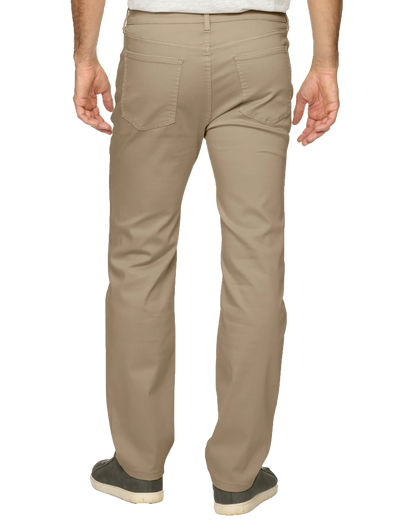 LOUISVILLE GARMENT DYE PANT IN KHAKI BACK VIEW