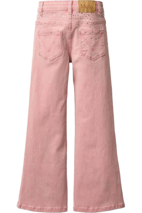 ASTA JEANS IN BLUSH RHINESTONE BACK VIEW