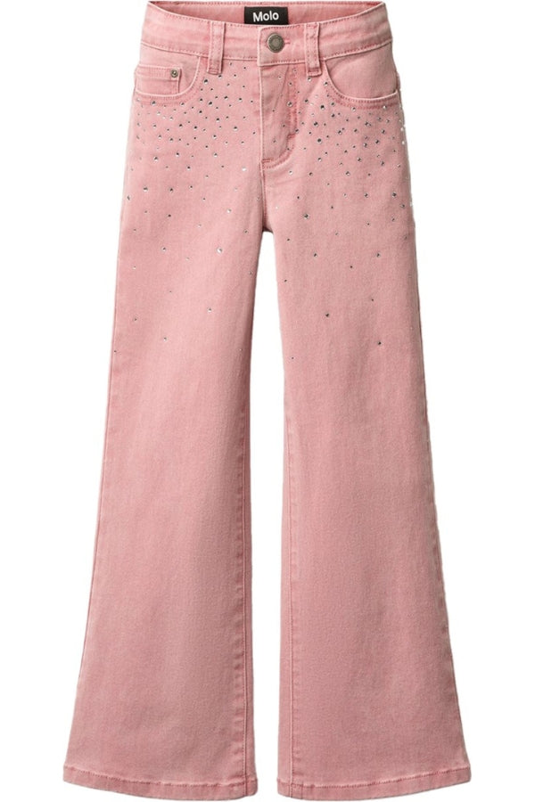 ASTA JEANS IN BLUSH RHINESTONE FRONT VIEW