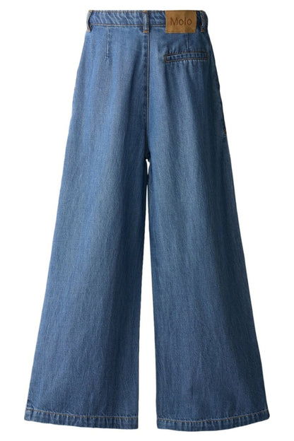 AEISHA JEANS IN WASHED BLUE BACK VIEW