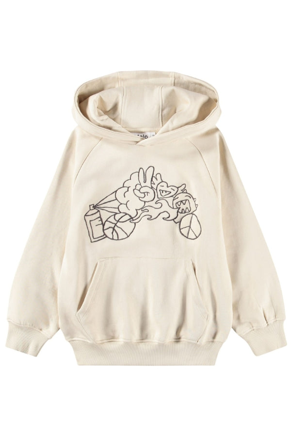 MIC HOODIE IN SUMMER SAND FRONT VIEW