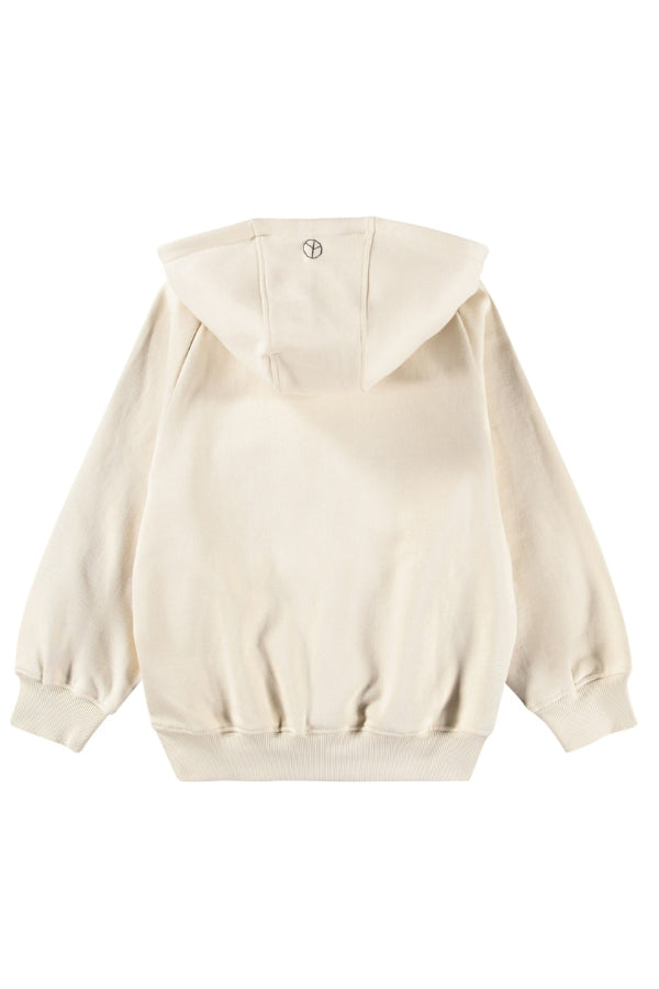 MIC HOODIE IN SUMMER SAND BACK VIEW