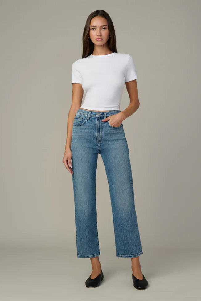 The Margo crop straight jean in good eye style view