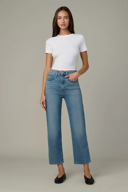 The Margo crop straight jean in good eye style view
