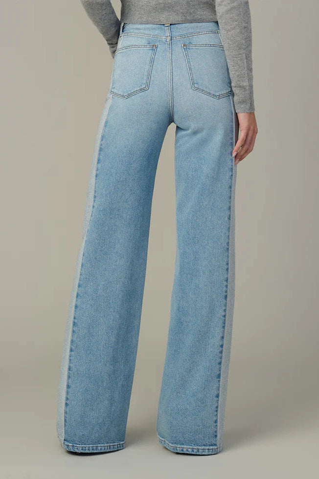 The mia pieced two tone jean in patience back view